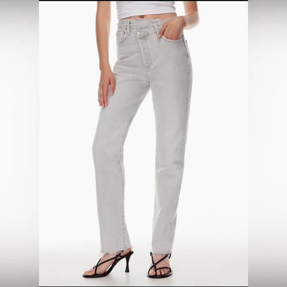 Agolde Criss Cross Straight Jeans - Picture 3 of 7